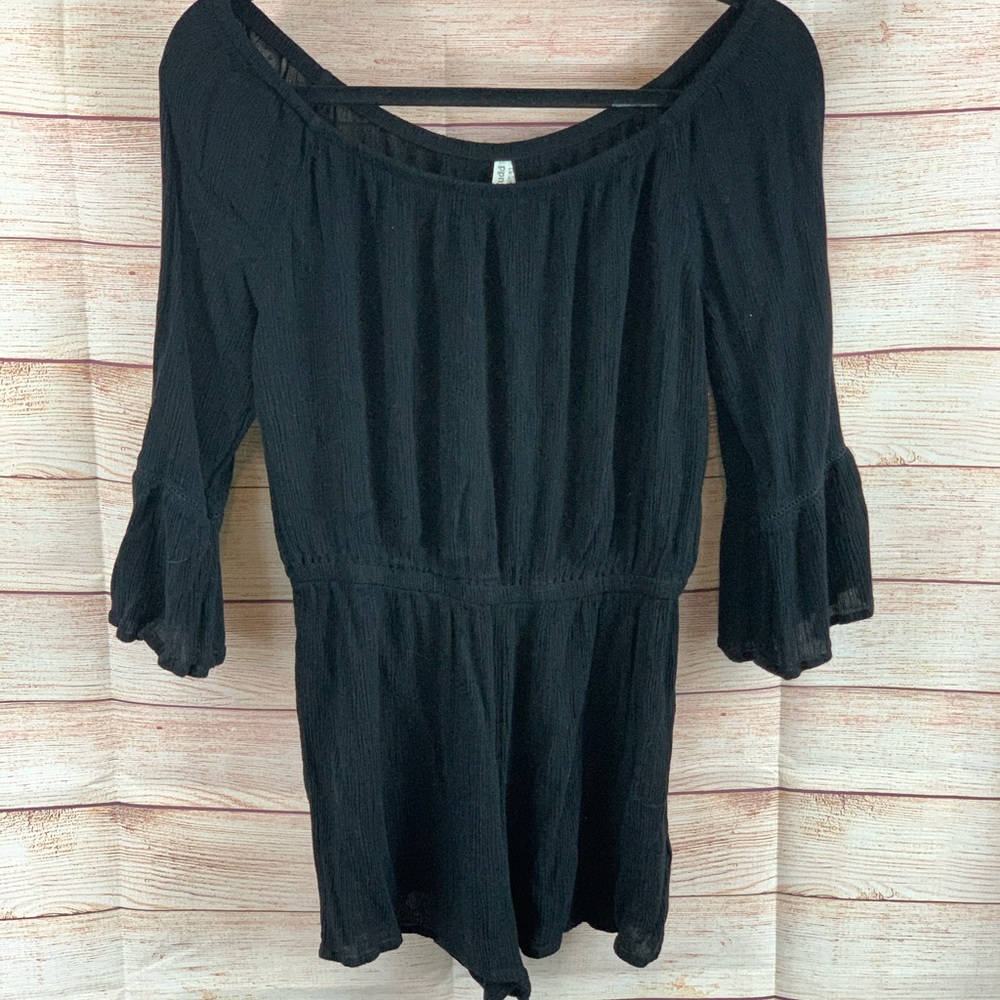 Mudd Black Jumper Gathered Waist